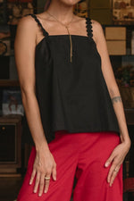 Passement Top in Black